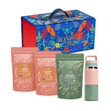 Cargar imagen en el visor de la galería, Pack Maleta de Regalo + Botella Infusora Bicolor + 3 Recargas Tés o Infusiones