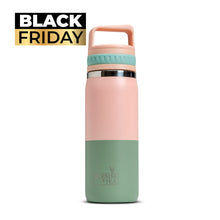 Cargar imagen en el visor de la galería, BLACK Botella Infusora Bicolor Rosada/Verde