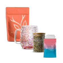 Cargar imagen en el visor de la galería, Pack Recarga+ Infusión 50gr+ Tazón Lunas y Estrellas 380ml+ Bolsitas para té