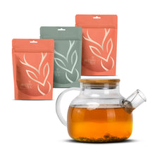 Cargar imagen en el visor de la galería, Pack Tetera Bambú + Triple Recarga