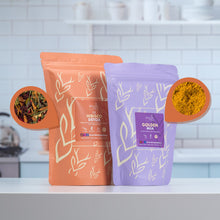 Cargar imagen en el visor de la galería, Pack Golden Milk- Hibisco Detox Recargas