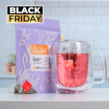 Cargar imagen en el visor de la galería, BLACK Pack Tazón + Bolsitas Té Hibisco Detox