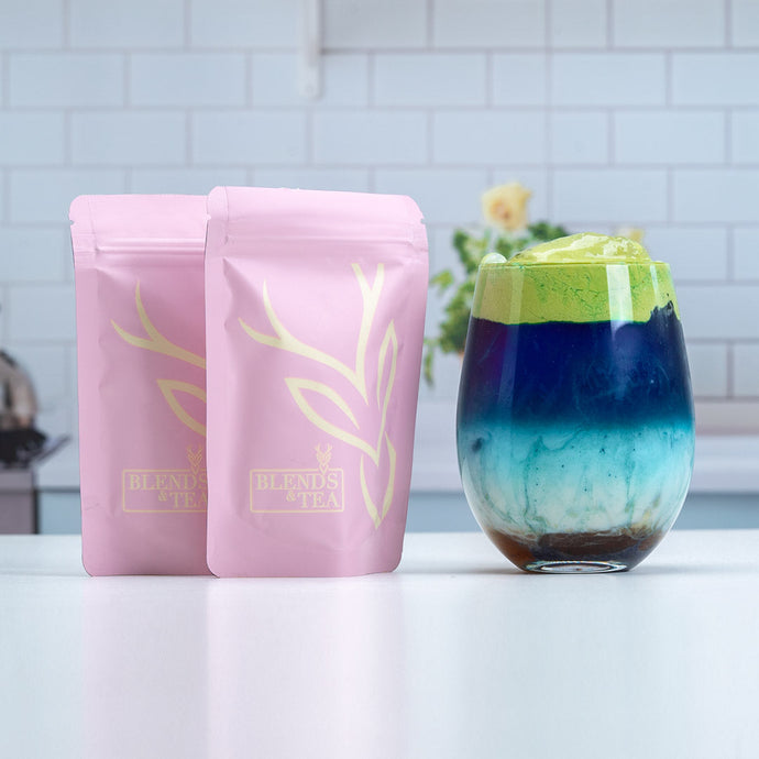 Blue Matcha Duo: Relajación, Enfoque y Color 💙