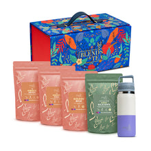 Cargar imagen en el visor de la galería, Pack Maleta de Regalo + Botella Infusora Bicolor + 4 Recargas Tés o Infusiones
