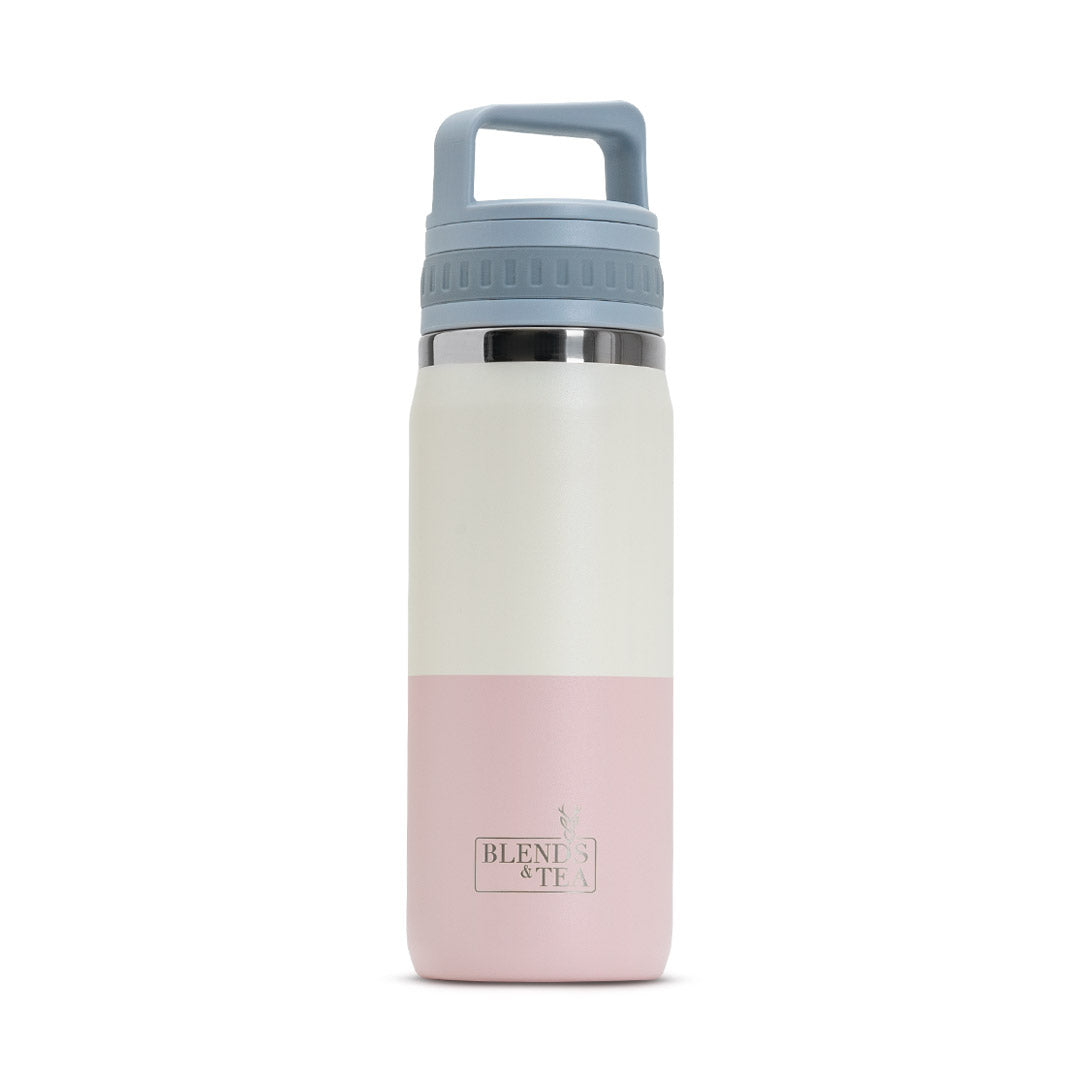 Botella Infusora Bicolor Rosado/Blanco