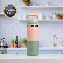 Cargar imagen en el visor de la galería, CYBER Botella Infusora Bicolor Rosada/Verde

