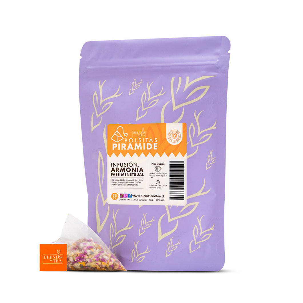 Bolsitas Infusión Armonía, Fase Menstrual