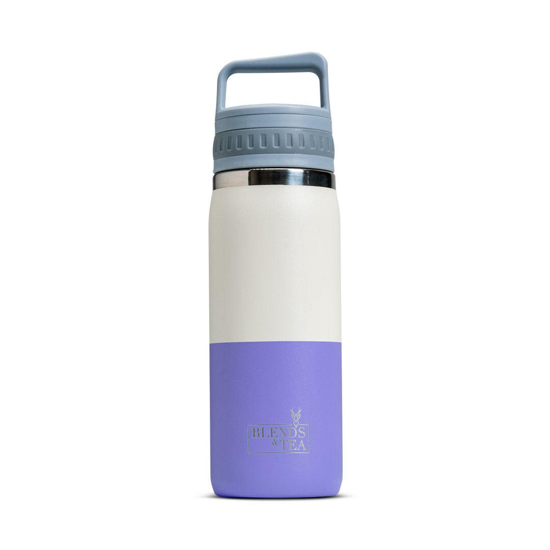 Botella Infusora Bicolor Morada/Blanco