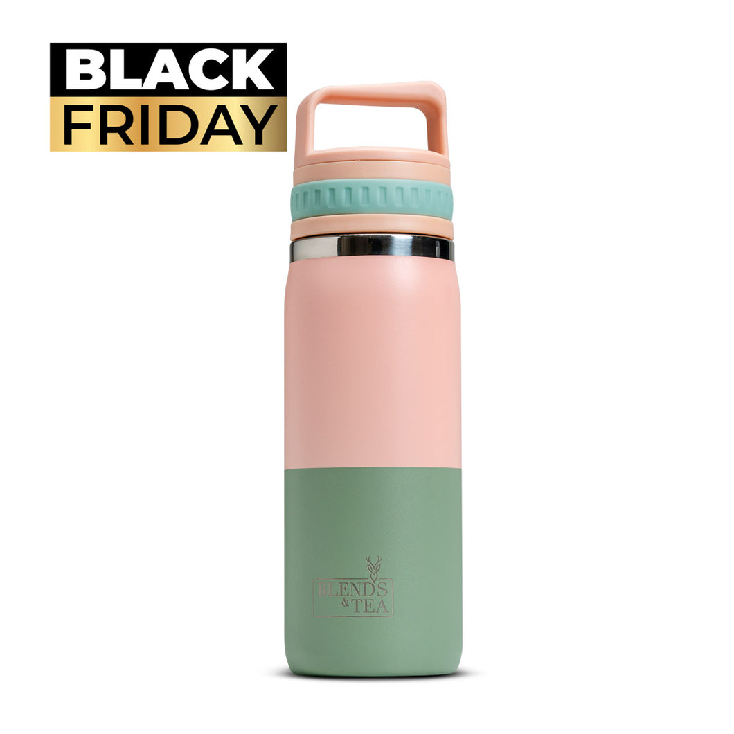 BLACK Botella Infusora Bicolor Rosada/Verde