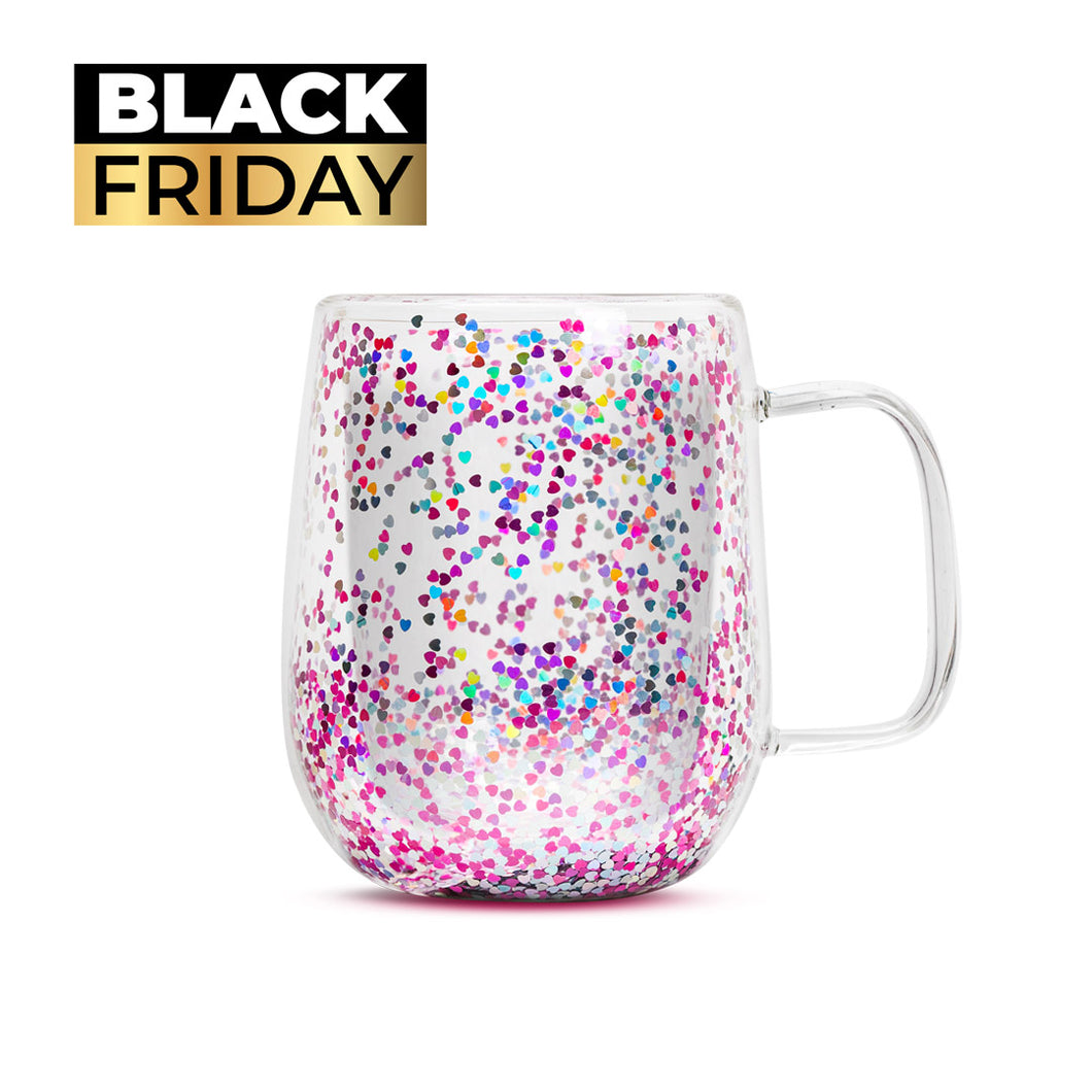 BLACK Tazón Corazones