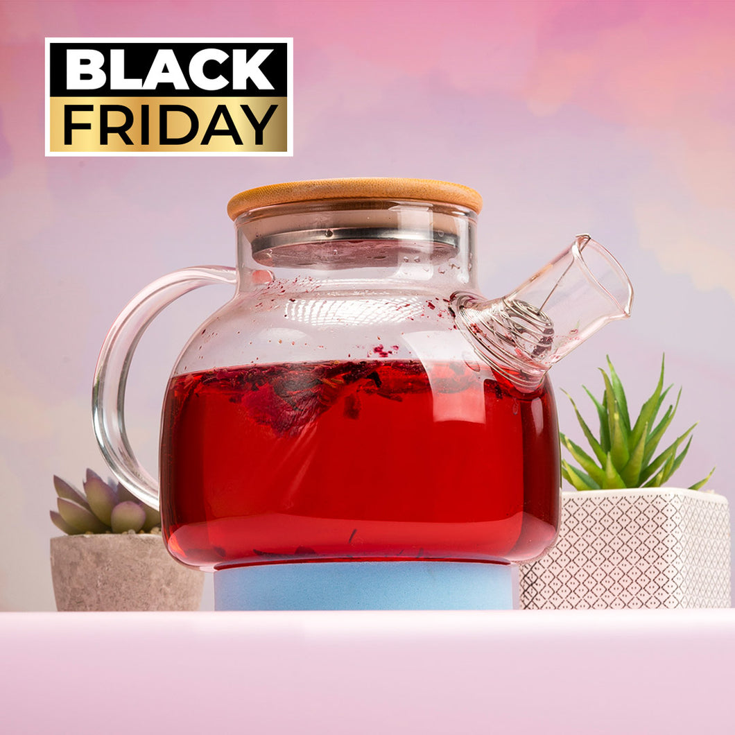 BLACK Tetera con tapa de Bambú