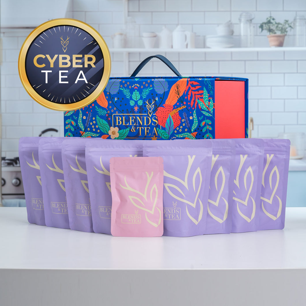 CYBER Pack Maleta de Regalo + 8 Recargas Tés o Infusiones 50gr+ Bolsitas infusoras