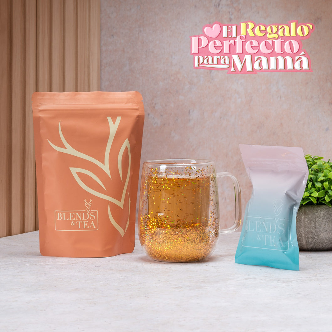 Pack Tazón Gold+ Infusión Color 100gr + 50 Bolsitas de Té