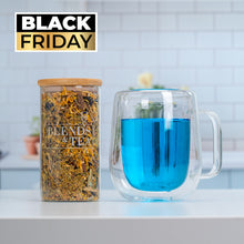 Cargar imagen en el visor de la galería, BLACK Pack Tazón + Infusión Azul Relajante 100gr
