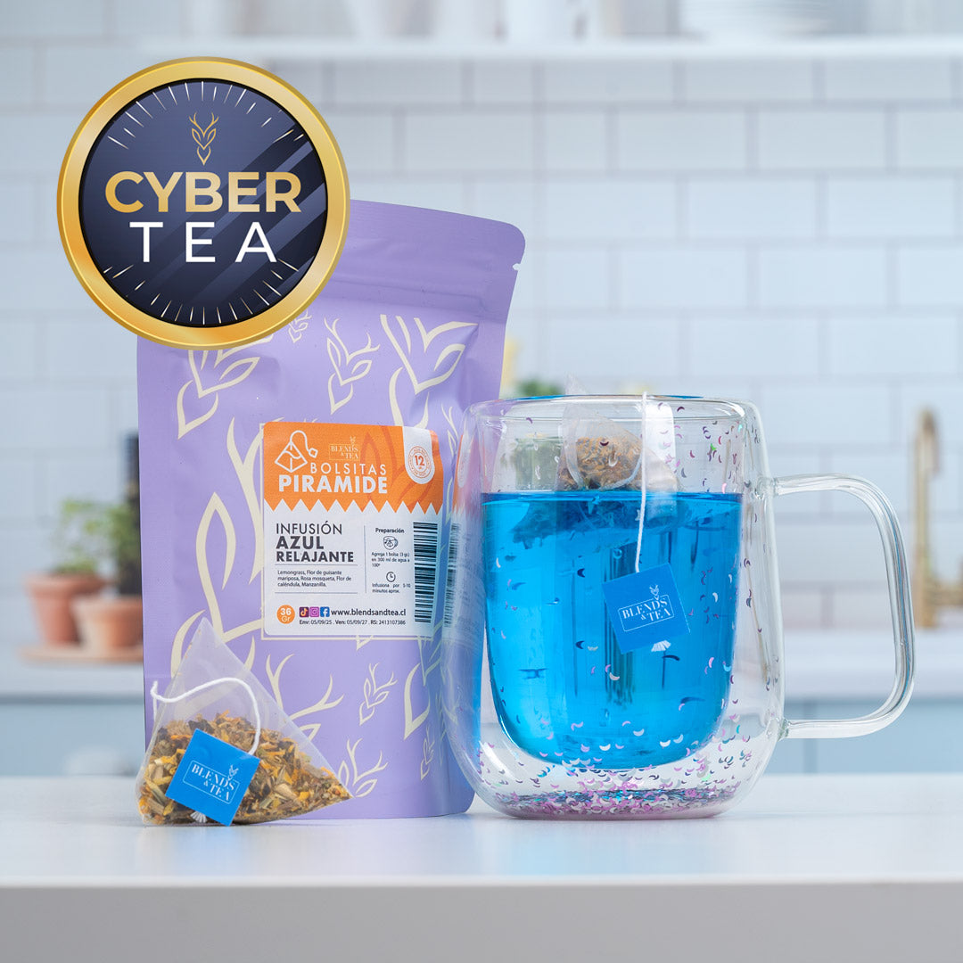 CYBER Pack Tazón + Bolsitas Infusión Azul Relajante