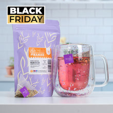 Cargar imagen en el visor de la galería, BLACK Pack Tazón + Bolsitas Infusión Hibisco Sueño Profundo
