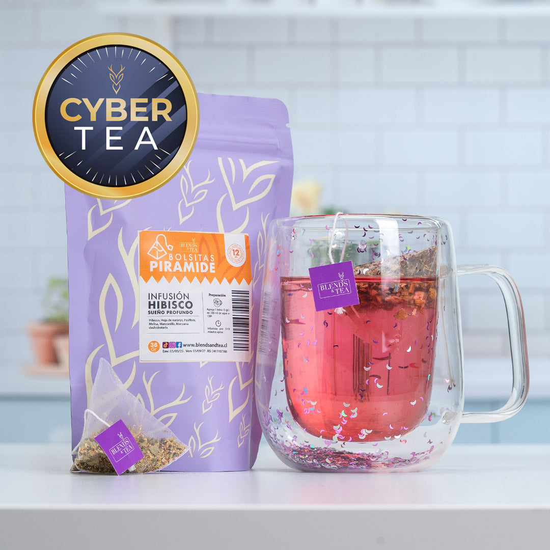CYBER Pack Tazón + Bolsitas Infusión Hibisco Sueño Profundo