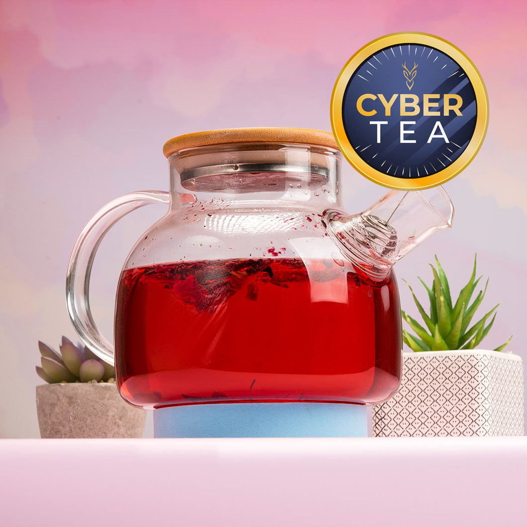 CYBER Tetera con tapa de Bambú