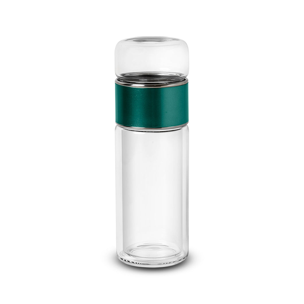 Botella infusora doble vidrio